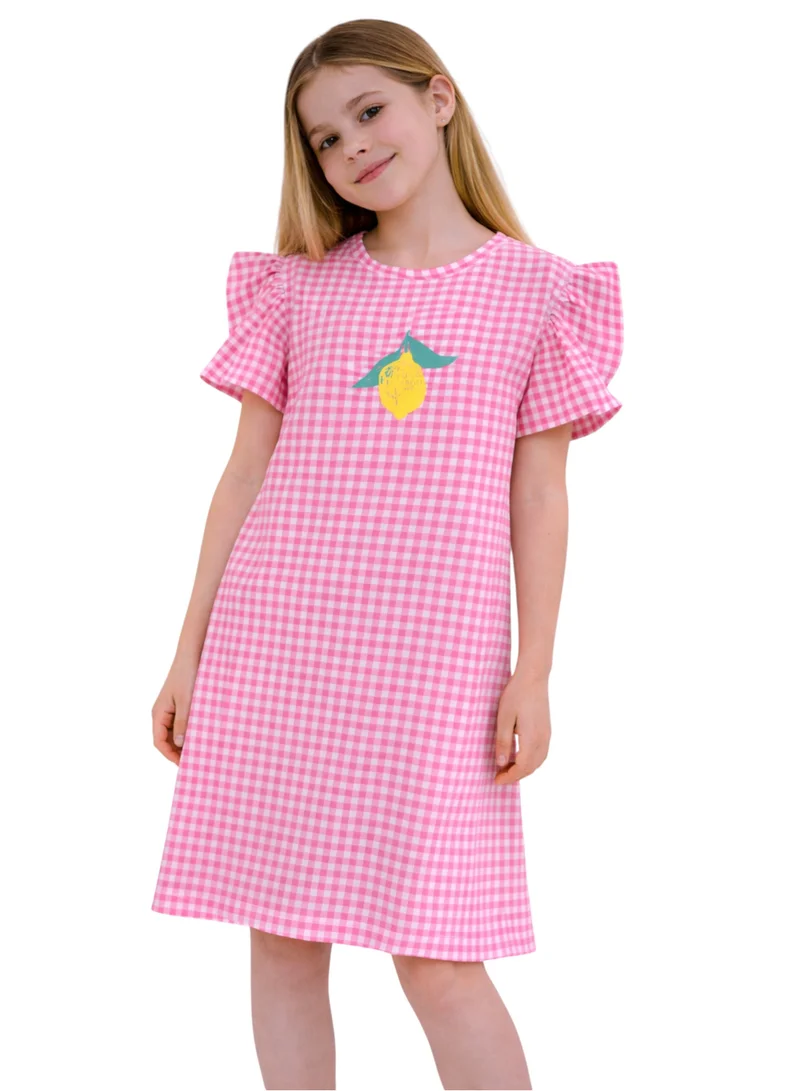فكتور اند جين Girls’ Nightdress –Printed Sleep Tee Dress
